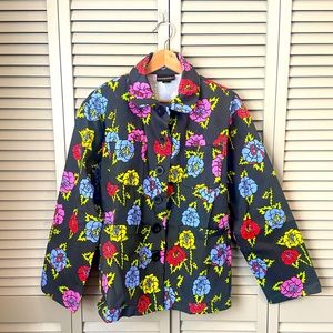 🌹Nooworks Roses Casual Coat - NWOT Large 🌹